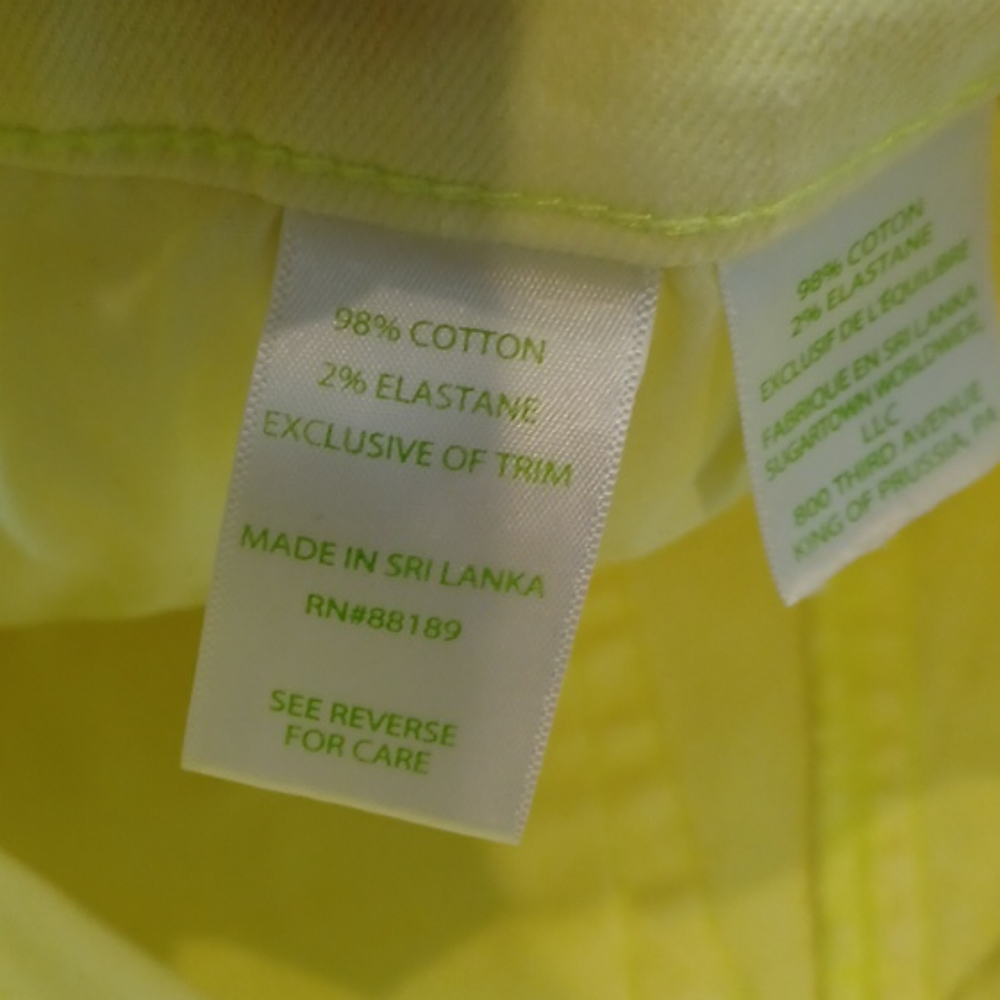 Lily Pulitzer Yellow Jean Shorts - Picture 9 of 9